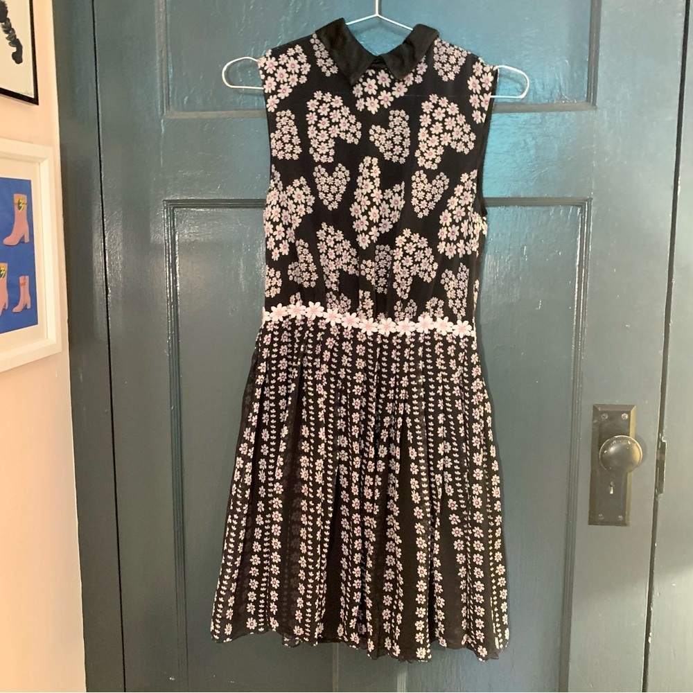Giamba ditzy silk mini dress